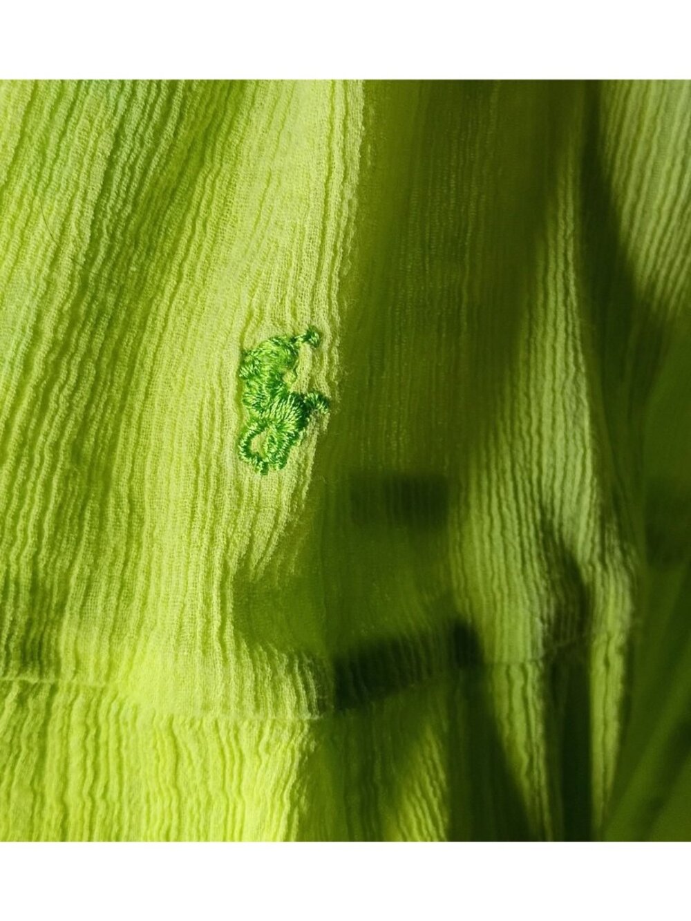 Vintage Ralph Lauren Gauze Cotton Ombre Strapless Midi Dress M Resort Ruffle - Picture 5 of 8